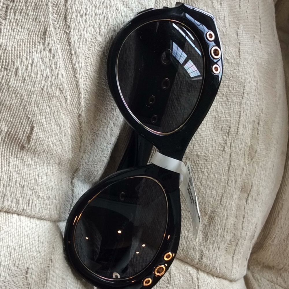 Versace black with gold detail sunglasses NWT